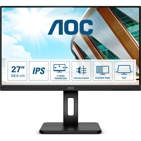 Pracovný monitor - LCD 27" AOC 27P2Q - Repase